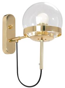Toolight - Nástenná lampa E27 60W APP910-1W, zlatá, OSW-06678