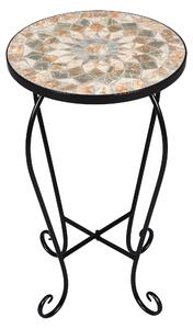 Livarno home Odkladací záhradný stolík s mozaikou (okrúhly) (100373191)