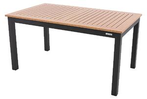 DOPPLER Hliníkový stôl rozkladací EXPERT WOOD 150 / 210x90 cm (antracit)