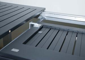 DOPPLER Hliníkový stôl rozkladací EXPERT 150/210x90 cm (antracit)