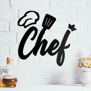 DUBLEZ | Drevený nápis na stenu do kuchyne - Chef
