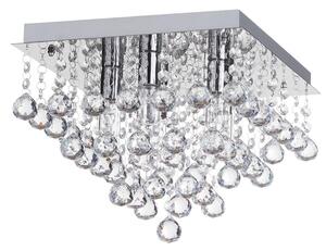 Toolight - Krištáľová stropná lampa 4xE14 40W APP515-4C, chrómová, OSW-00072