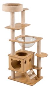 Mačacie stromové škrabadlo HAPPY CAT 147x40x40 cm, béžové