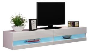 MEBLINE TV stolík VIGO NEW VG9A 180 biely lesk