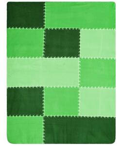 James & Nicholson Farebná deka 150x200 cm JN954 - Zelená | 150 x 200 cm