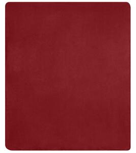 James & Nicholson Fleece deka 150x170 cm JN952 - Bordeaux / smotanová | 150 x 170 cm