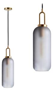 Toolight - Sklenené závesné svietidlo 1xE27 60W APP442-CP, zlatá, OSW-05934