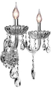 Toolight - Krištáľová nástenná lampa 2xE14 60W 300757, chrómová, OSW-04603