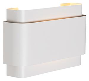 Industriálne nástenné svietidlo biele 2-svetlo - Coen