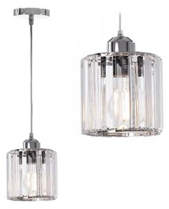 Toolight - Stropné krištáľové svietidlo 1xE27 60W APP508-1CP, chrómová, OSW-08549