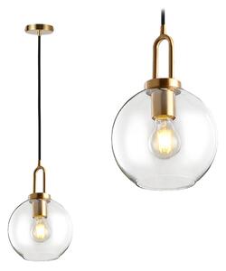 Toolight - Závesné svietidlo zo skla 1xE27 60W APP442-CP, zlatá, OSW-05633