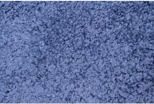 Kusový koberec Shaggy Parba modrý atyp 60x200cm