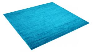 Kusový koberec Shaggy Parba tyrkysový štvorec 160x160cm
