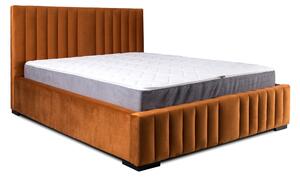 Čalúnená posteľ 160x200 cm Veggie II (medená). Vlastná spoľahlivá doprava až k Vám domov. 1036140