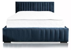 Čalúnená posteľ 180x200 cm Veggie II (modrá). Vlastná spoľahlivá doprava až k Vám domov. 1041790