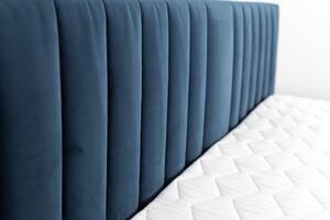 Čalúnená posteľ 140x200 cm Veggie II (modrá). Vlastná spoľahlivá doprava až k Vám domov. 1041788