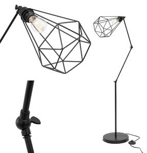 Toolight - Podlahová lampa Reno 1xE27 60W 300216 Diament, čierna, OSW-06963