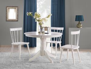 MEBLINE Okrúhly jedálenský stôl GLOSTER biela