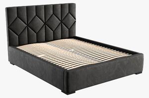 Čalúnená posteľ 160x200 cm Veggie (sivá). Vlastná spoľahlivá doprava až k Vám domov. 1036148