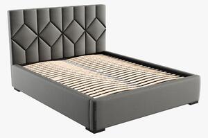 Čalúnená posteľ 140x200 cm Veggie (sivá). Vlastná spoľahlivá doprava až k Vám domov. 1041920
