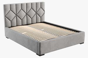 Čalúnená posteľ 180x200 cm Veggie (sivohnedá). Vlastná spoľahlivá doprava až k Vám domov. 1041802