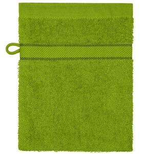 Myrtle Beach Umývacia froté žinka MB435 - Žlto-zelená | 15 x 21 cm