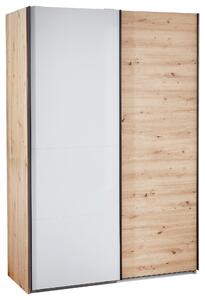 SKRIŇA S POS. DVER. – HOR.VED, sivá, farba duba, 150/223/60 cm Xora - Online Only detský nábytok, Online Only