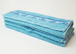 Dobrý Textil Detský uterák s motívom 30x50 - Modrá | 30 x 50 cm