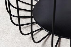 Konferenčný stolík Úložná súprava 2 70 cm prírodná čierna