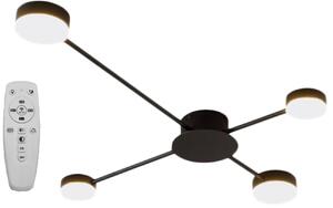 Toolight Toolight, LED stropné svietidlo 4-ramenné APP519-4C, čierna, OSW-08460