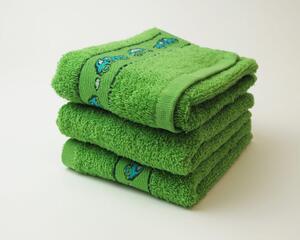 Dobrý Textil Detský uterák s motívom 30x50 - Zelená | 30 x 50 cm