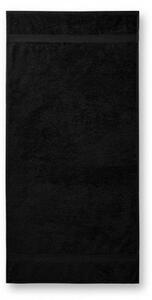 MALFINI Osuška Terry Bath Towel - Čierna | 70 x 140 cm
