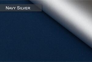 Termoizolačná roleta v bielej kazete, farba látky Navy Silver Šířka (cm): 55, Dĺžka (cm): 150, Strana mechanizmu: Práva