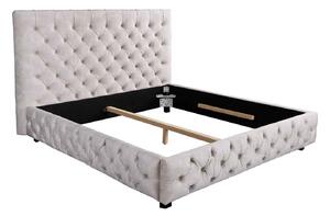 Dizajnová posteľ Laney 180 x 200 cm šampanský zamat