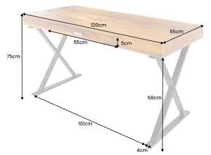 Dizajnový písací stôl Factor 120 cm Sheesham