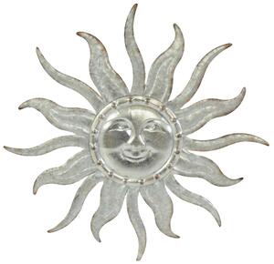Závesná kovová dekorácia SILVER SUN