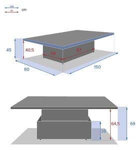 DEOKORK Ratanový stôl jedálenský/odkladací BORNEO 150 x 80 cm (hnedá)