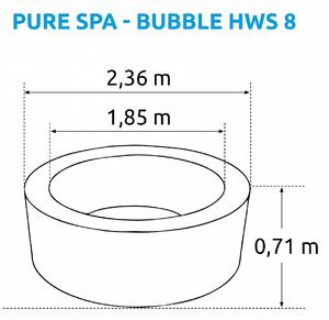 INTEX Mobilná vírivka Pure Spa - Bubble HWS 8 (1 340L)