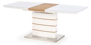 Jedálenský stôl TURUNTU biela/dub zlatý