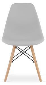 Jedálenská stolička OSAKA - svetlosivá
