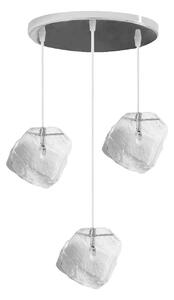 Toolight - Ľadová stropná závesná lampa ICE APP320 v modernom dizajne, 3xG4 20W, chrómová, OSW-00417