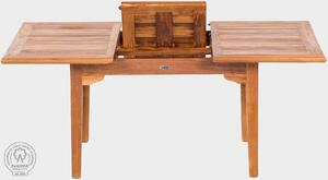 DEOKORK Záhradný stôl obdĺžnikový ELEGANTE (rôzne dĺžky) 110/160x90 cm