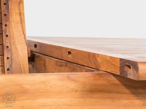 DEOKORK Záhradný stôl obdĺžnikový ELEGANTE (rôzne dĺžky) 130/180x120 cm