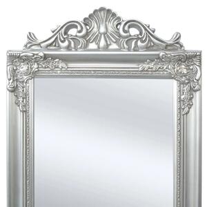 Samostatne stojace zrkadlo, barokový štýl, 160x40cm, strieborné