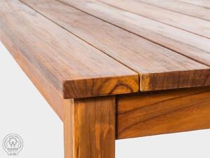 DEOKORK Záhradný teakový stôl GIOVANNI (rôzne dĺžky) 120x90 cm