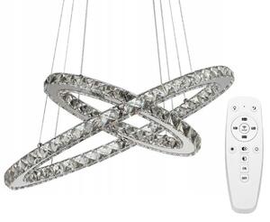 Toolight - LED stropné svietidlo + diaľkové ovládanie APP418-CP, chrómová, OSW-65016