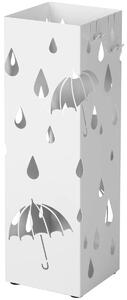 LEOBERT Moderný biely stojan na dáždniky