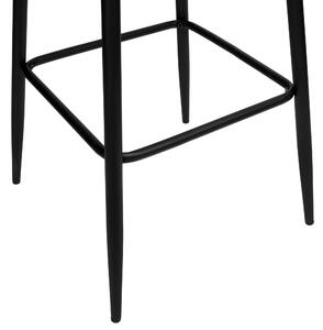 ViaDomo Via Domo - Barová stolička Monte - čierna - 43x110x50 cm