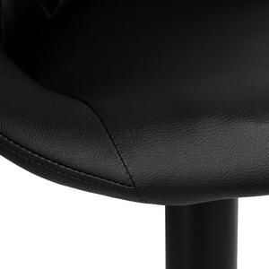 ViaDomo Via Domo - Barová stolička Soglia - čierna - 47x105x37 cm