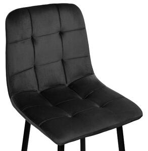 ViaDomo Via Domo - Barová stolička Tettoia - čierna - 43x110x38 cm